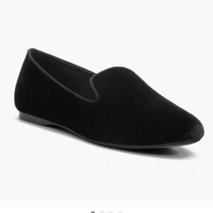 Birdies Starling Black Velvet Loafers Flats Size 10